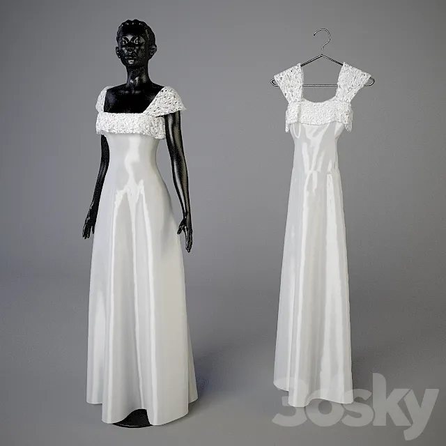 Wedding dresses 3D Model