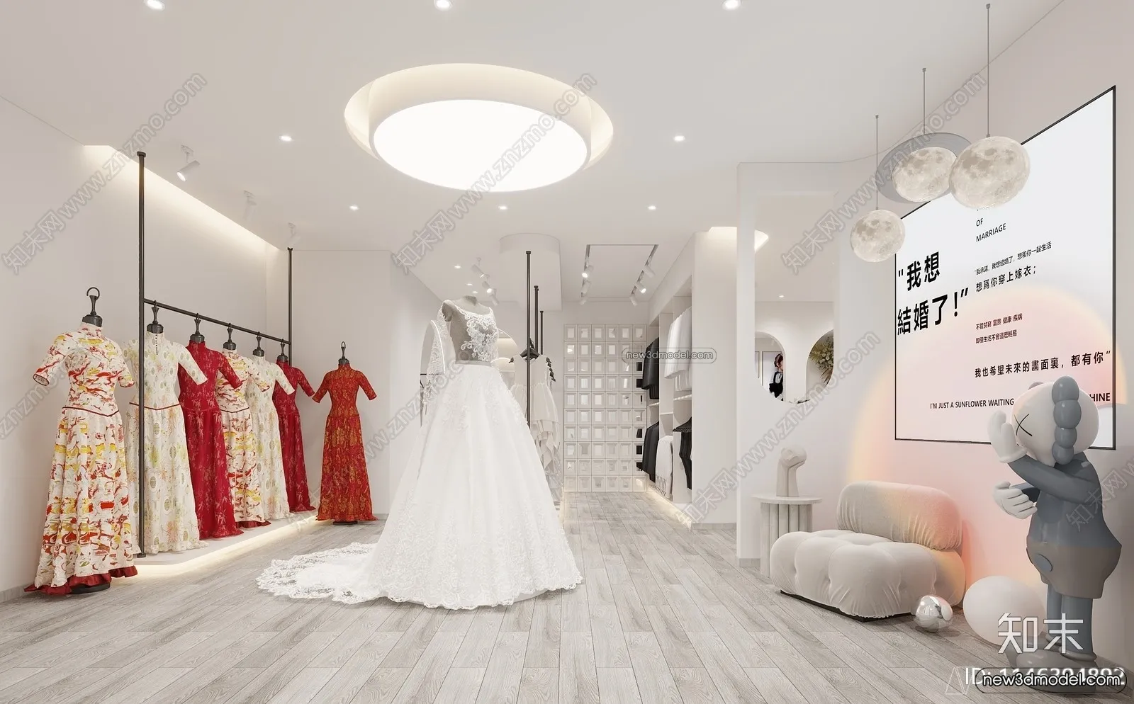 Wedding Studio - 3D Interior Scene - 3D Models - 001