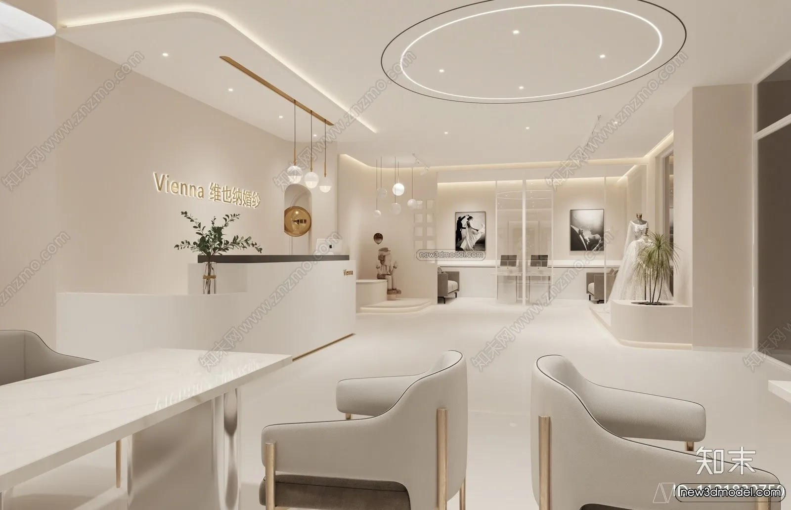 Wedding Studio - 3D Interior Scene - 3D Models - 005