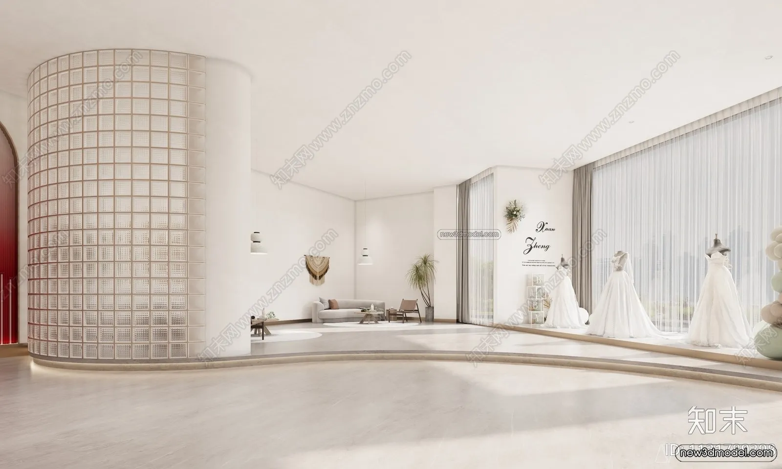 Wedding Studio - 3D Interior Scene - 3D Models - 014