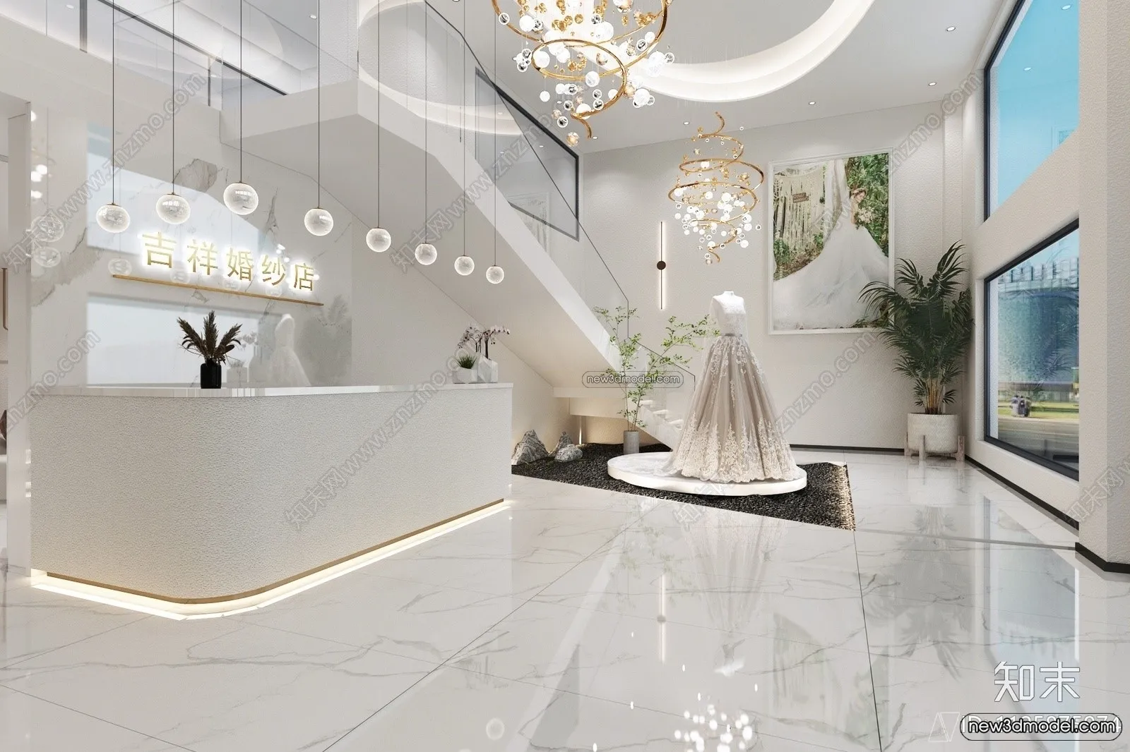 Wedding Studio - 3D Interior Scene - 3D Models - 020