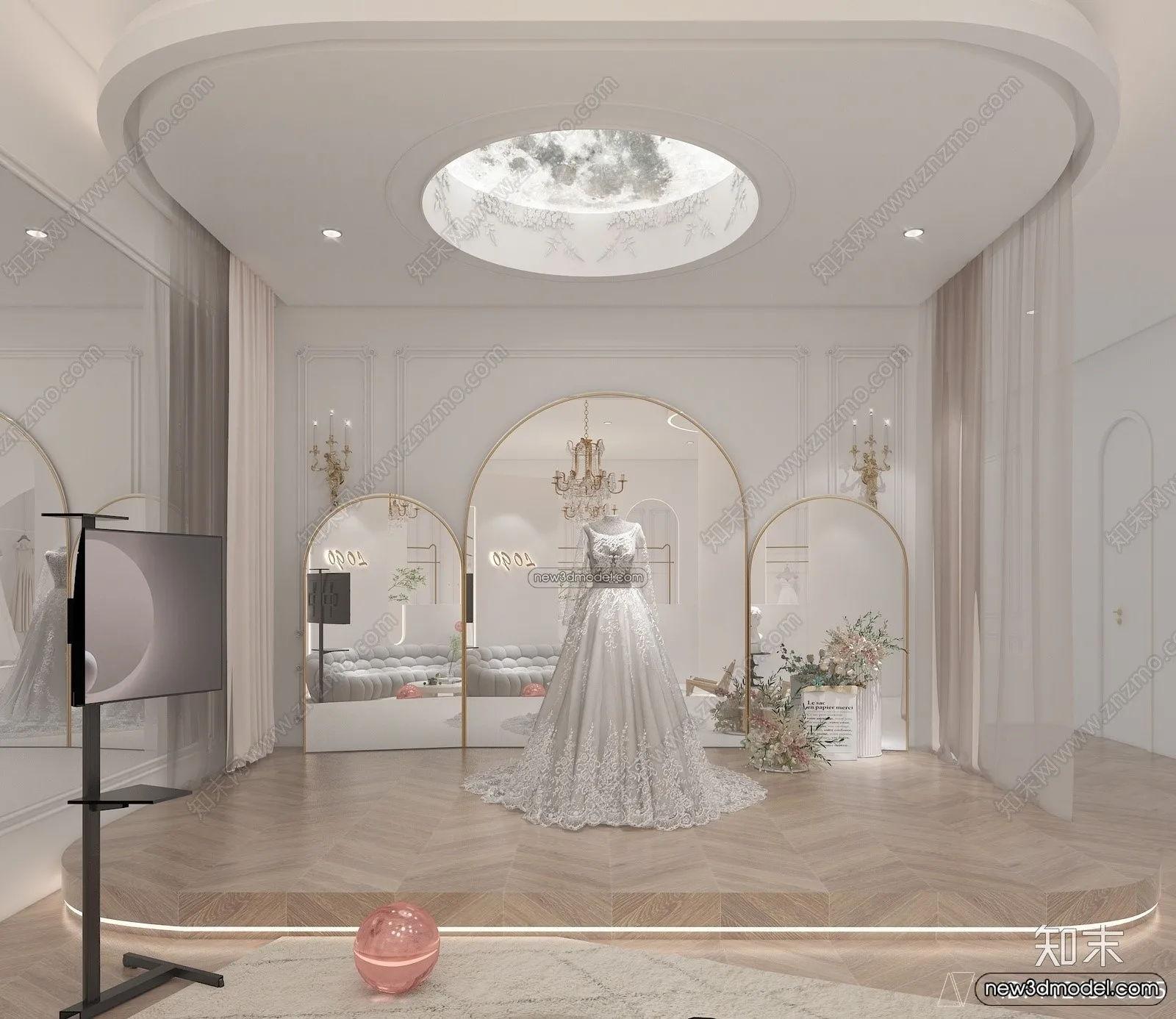 Wedding Studio - 3D Interior Scene - 3D Models - 023