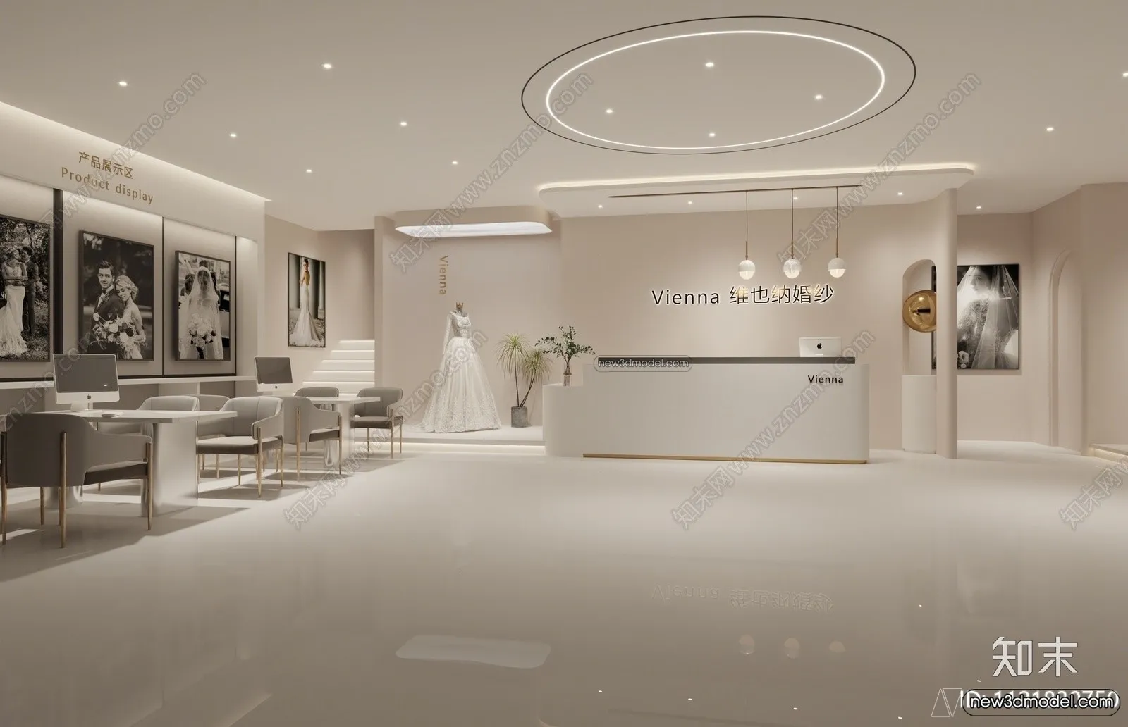 Wedding Studio - 3D Interior Scene - 3D Models - 024