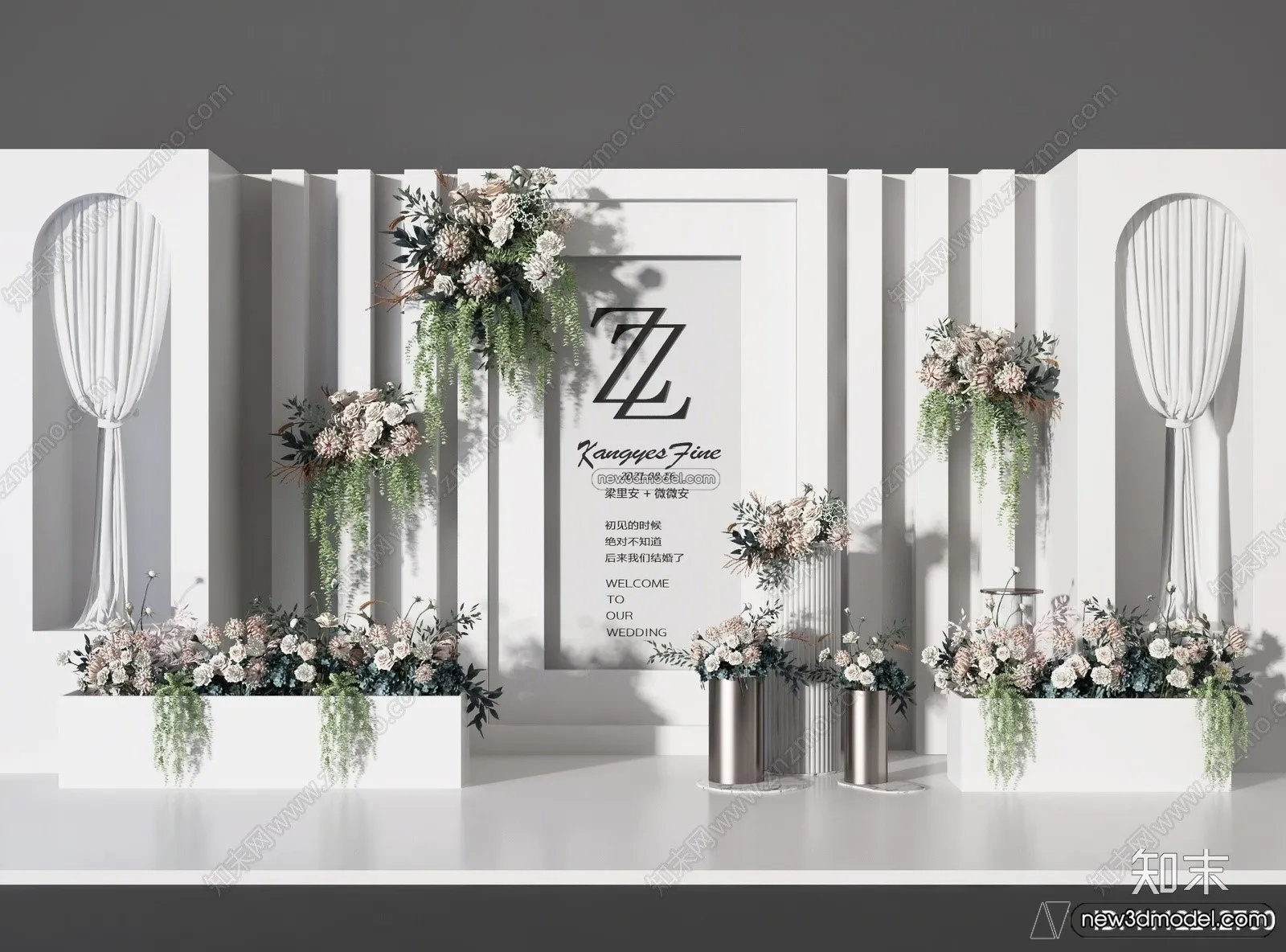 Wedding Studio - 3D Interior Scene - 3D Models - 045