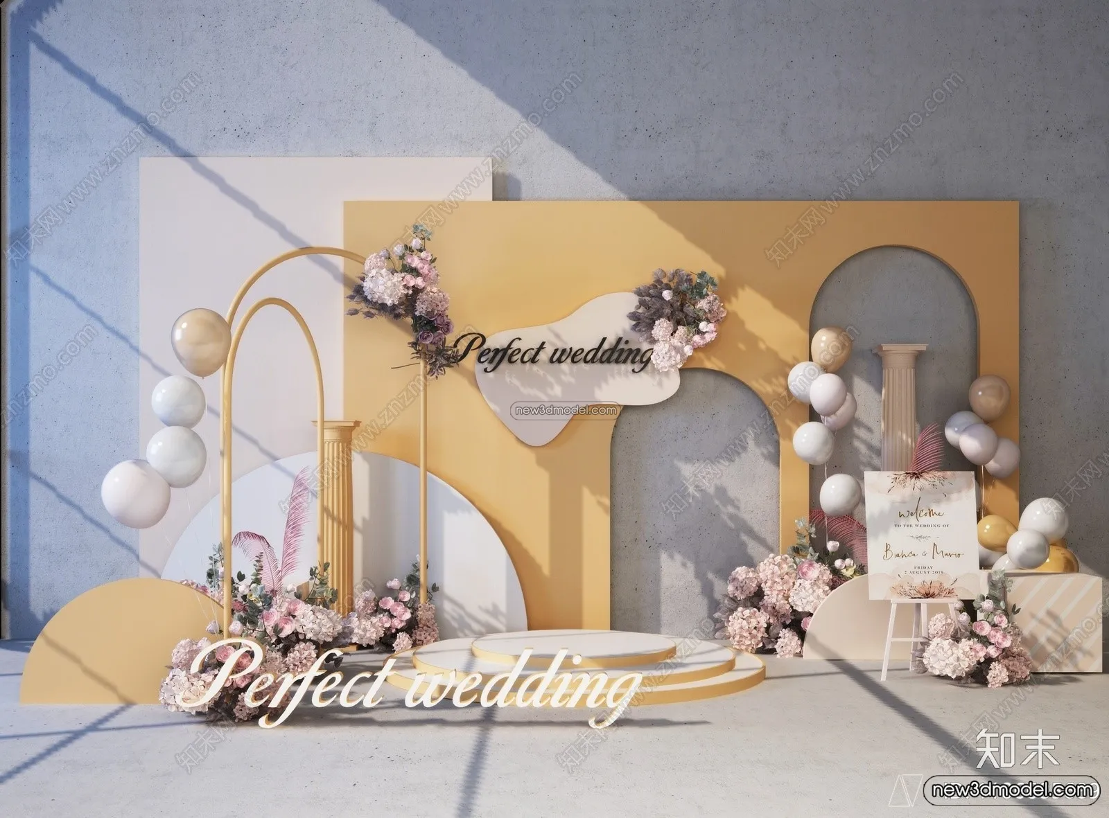 Wedding Studio - 3D Interior Scene - 3D Models - 047