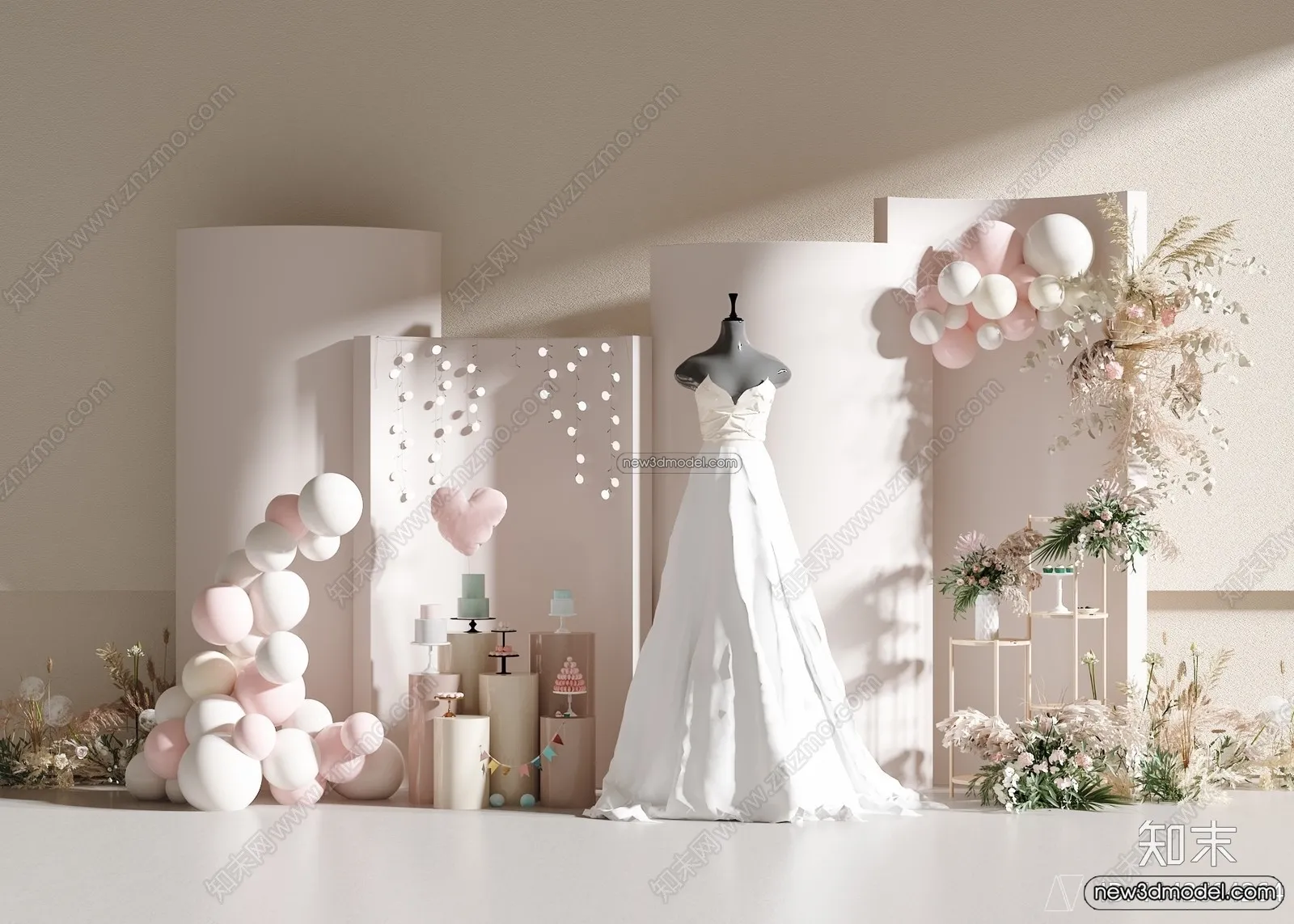 Wedding Studio - 3D Interior Scene - 3D Models - 053