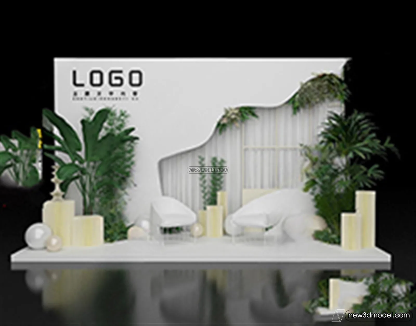 Wedding Studio - 3D Interior Scene - 3D Models - 054