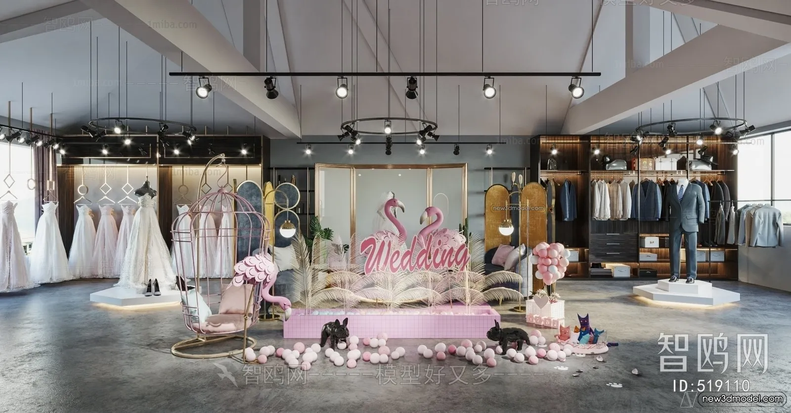 Wedding Studio - 3D Interior Scene - 3D Models - 058