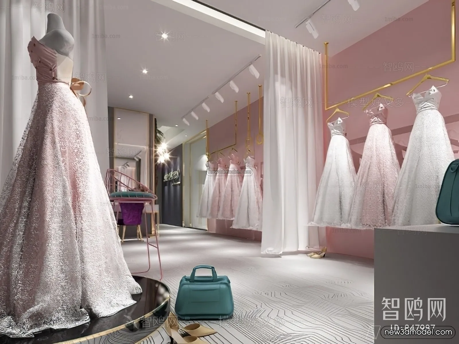 Wedding Studio - 3D Interior Scene - 3D Models - 060