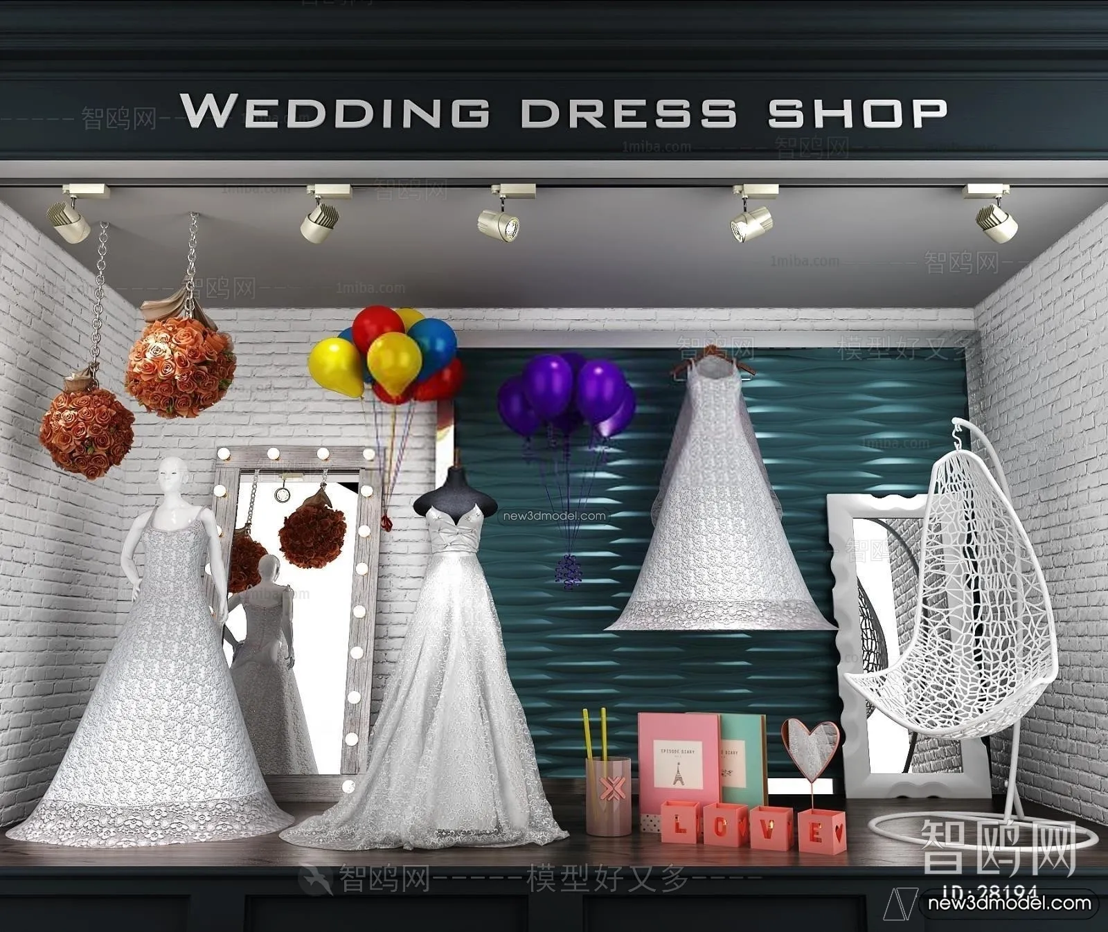 Wedding Studio - 3D Interior Scene - 3D Models - 061