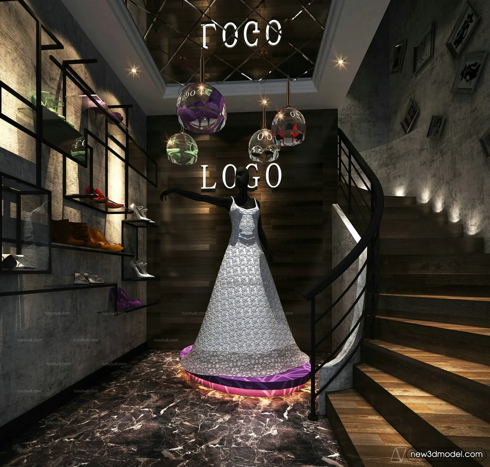 Wedding Studio - 3D Interior Scene - 3D Models - 070