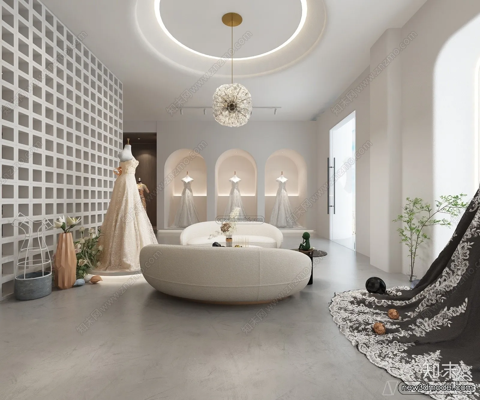 Wedding Studio - 3D Interior Scene - 3D Models - 080