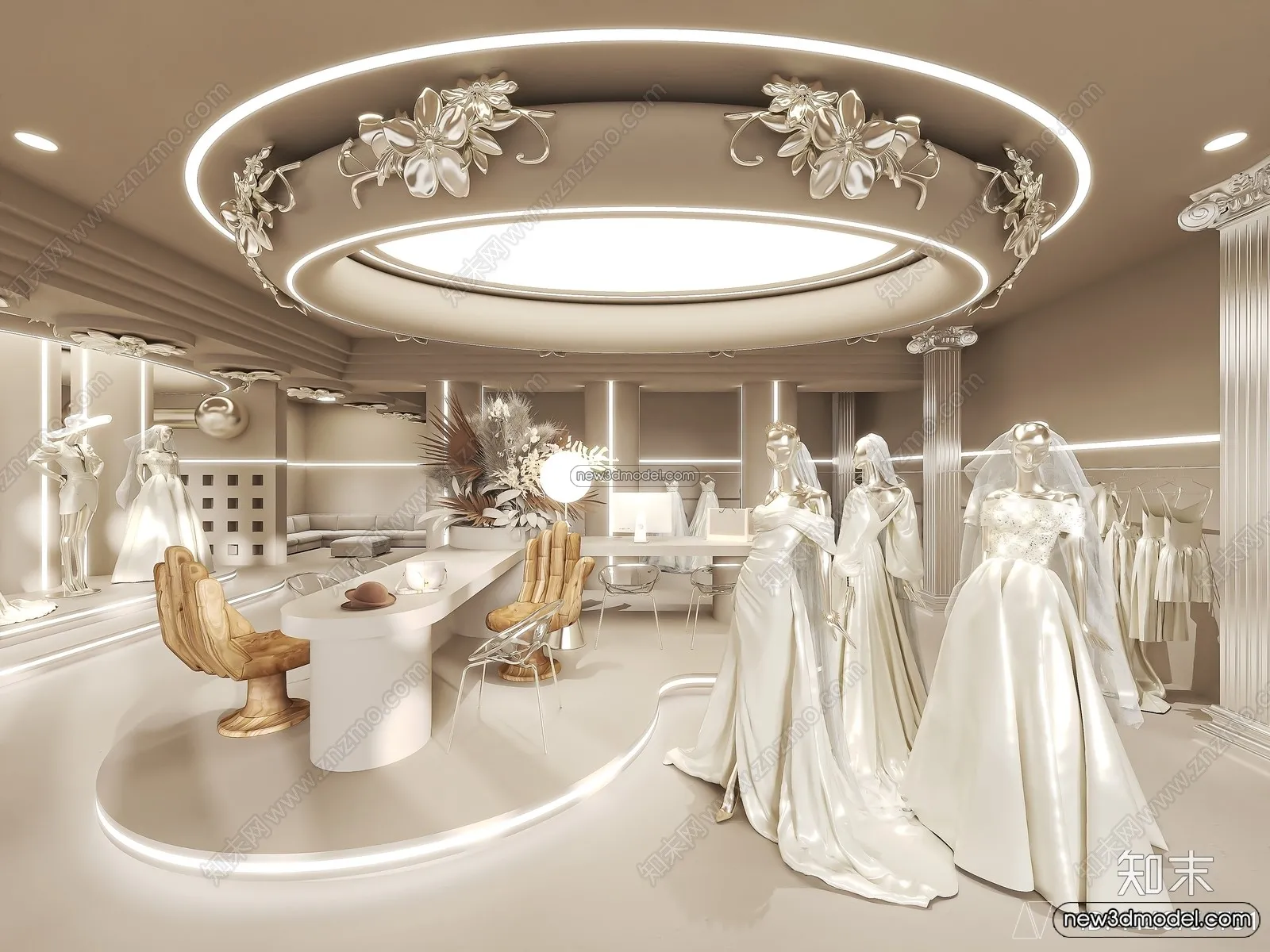 Wedding Studio - 3D Interior Scene - 3D Models - 085