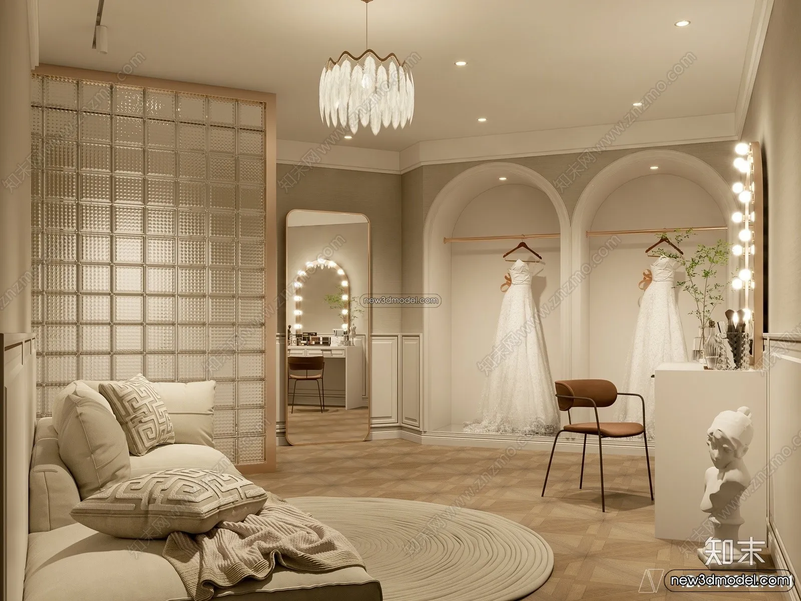 Wedding Studio - 3D Interior Scene - 3D Models - 104