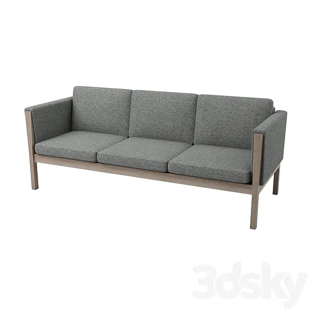 Wegner CH163 Sofa 3DModel