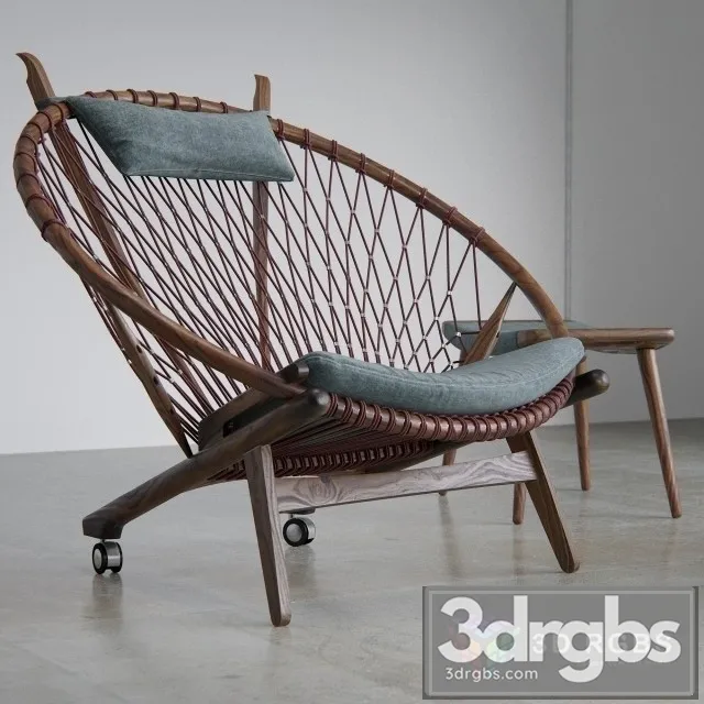 Wegner Circle Armchair 3D Model Free
