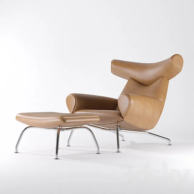 Wegner Ox chair 3D Model