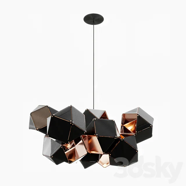 WELLES Central Chandelier by Gabriel Scott 3D Model