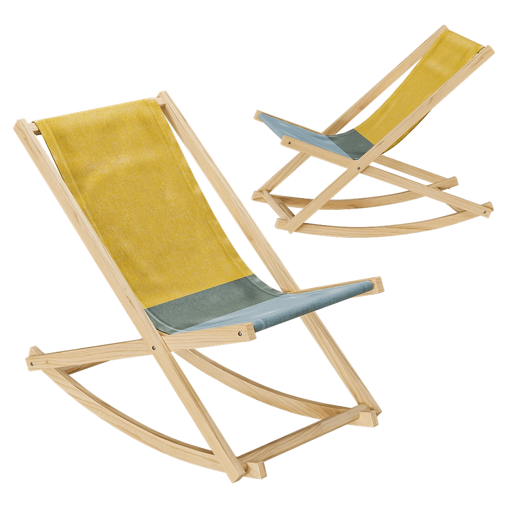 Weltevree - Rocking chair Beach 3D Model