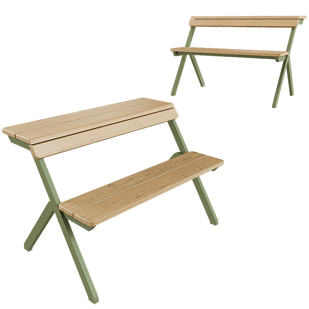 Weltevree - Tablebench 3D Model