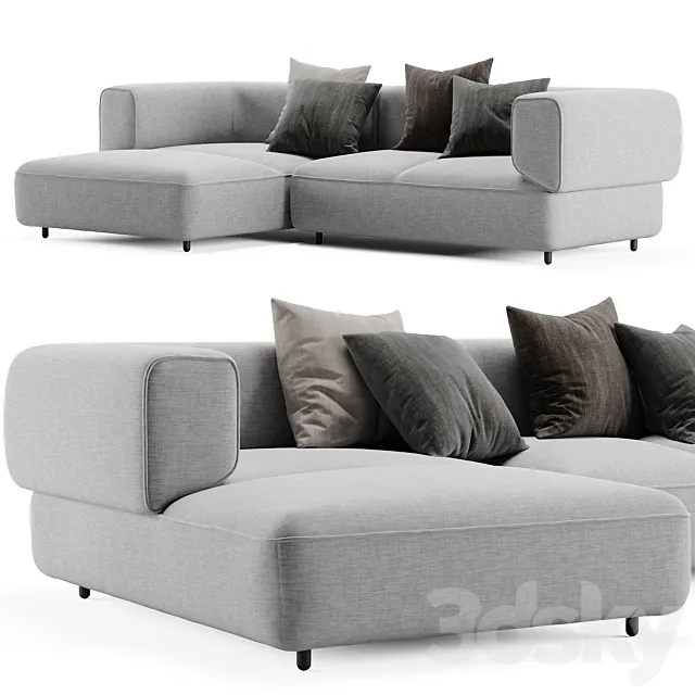 Wendelbo poff sofa 3D Model