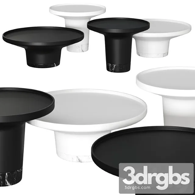 Wendelbo Won Poller Coffee Tables 3D Model Free