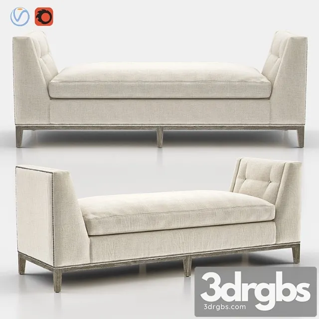 Wendell bench 2 3D Model Free