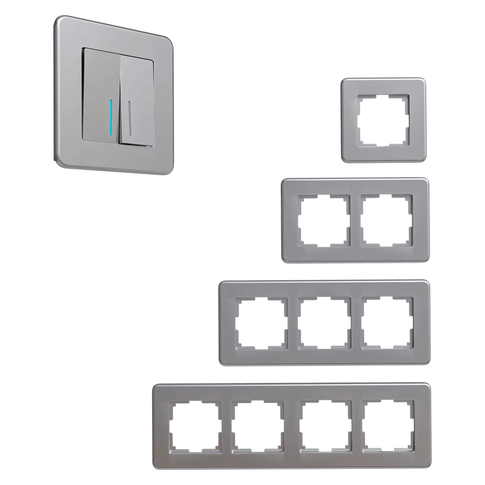 Werkel - Sockets and switches Platinum series Aluminum 3D Model