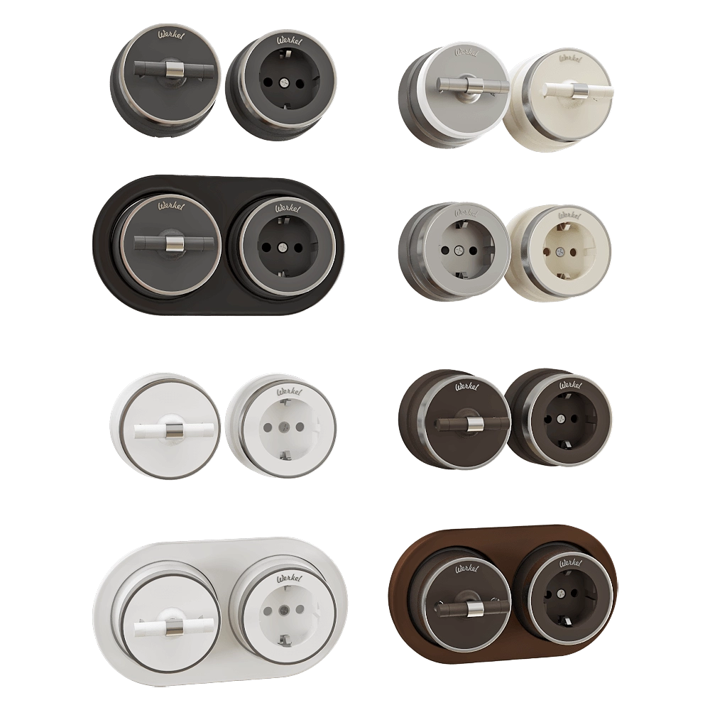 Werkel - Sockets and switches Vintage 3D Model