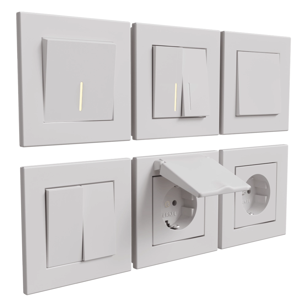 Werkel - Sockets and switches White Matt 3D Model
