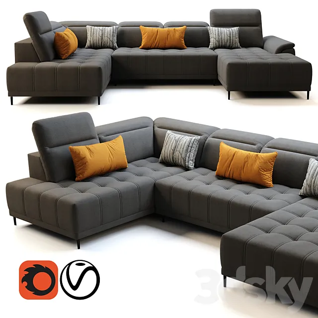 Wersal Calvaro XL Sofa Free Download