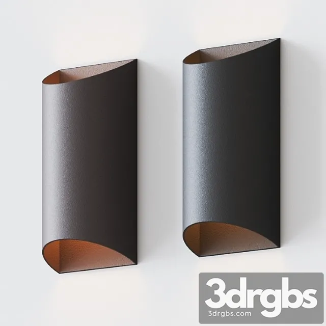 Wesley two-light led outdoor wall sconce by kichler