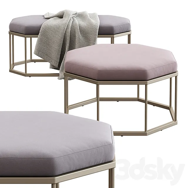 West Elm _ Roar + Rabbit ™ Geo Ottoman 3DModel