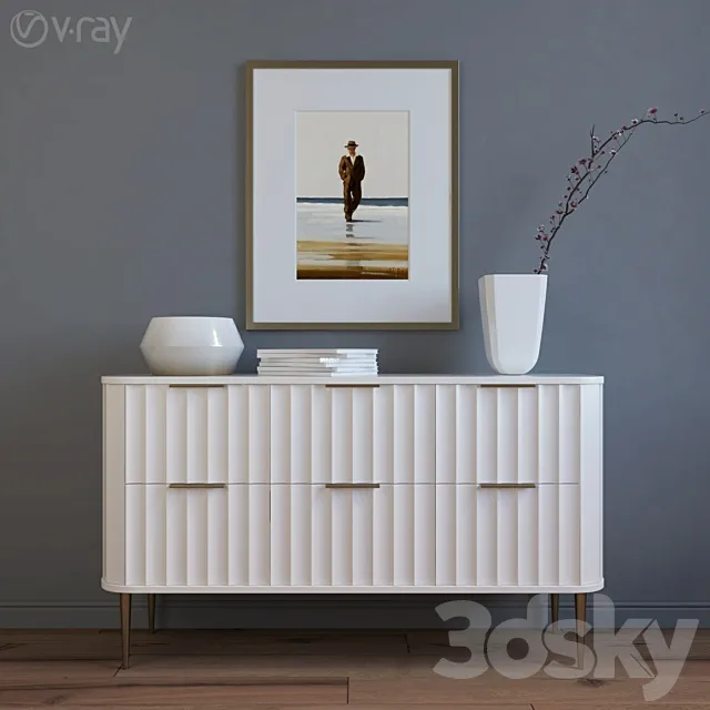 West Elm _ Vivien 6-Drawer Dresser 3DModel