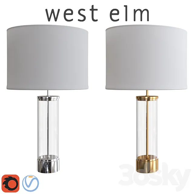 West Elm Acrylic Column 3D Model