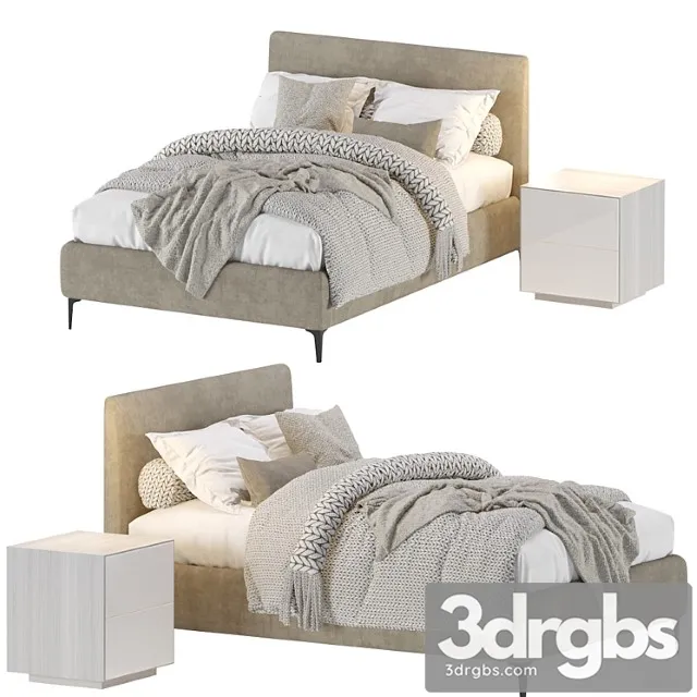 West Elm Andes Bed 2 3D Model Free