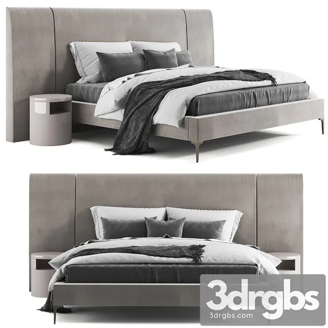 West Elm Andes Wide Bed 3D Model Free