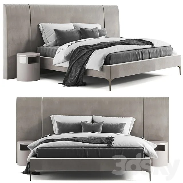 West Elm Andes Wide Bed 3DModel