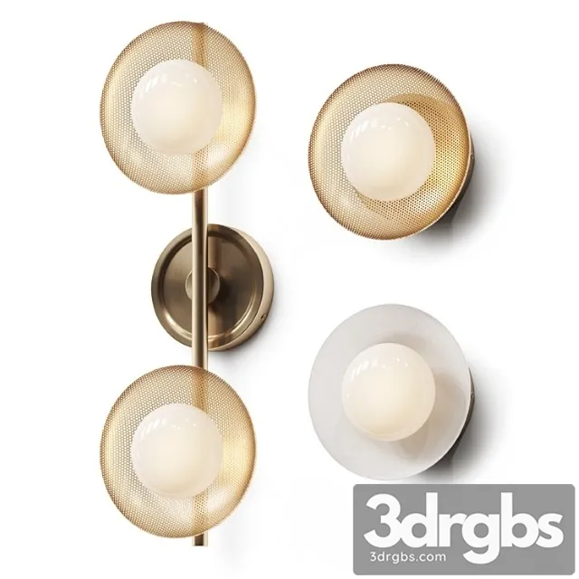 West Elm Bezel Wall Lamps 3D Model Free