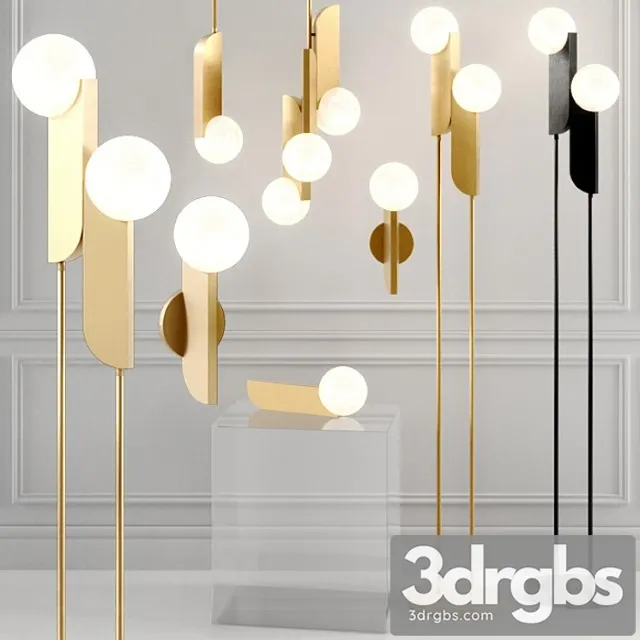 West elm bower led lamp 3D Model Free