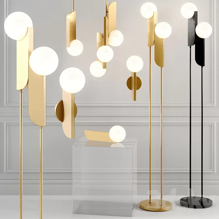 WEST ELM Bower LED Lamp 3D Model