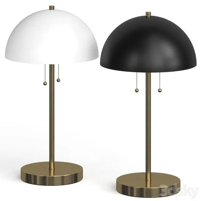 West Elm Bowie Table Lamp 3D Model