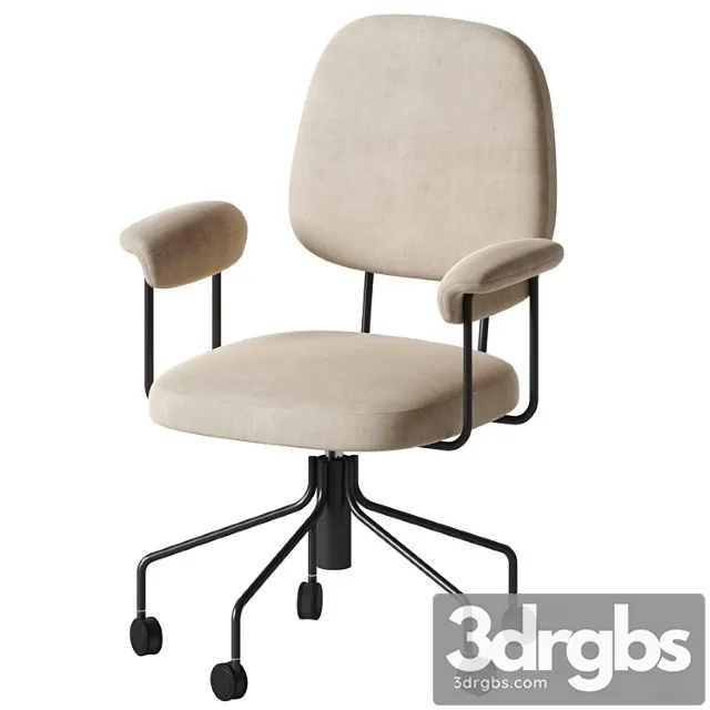 West Elm Cash Office Chair 3D Model Free