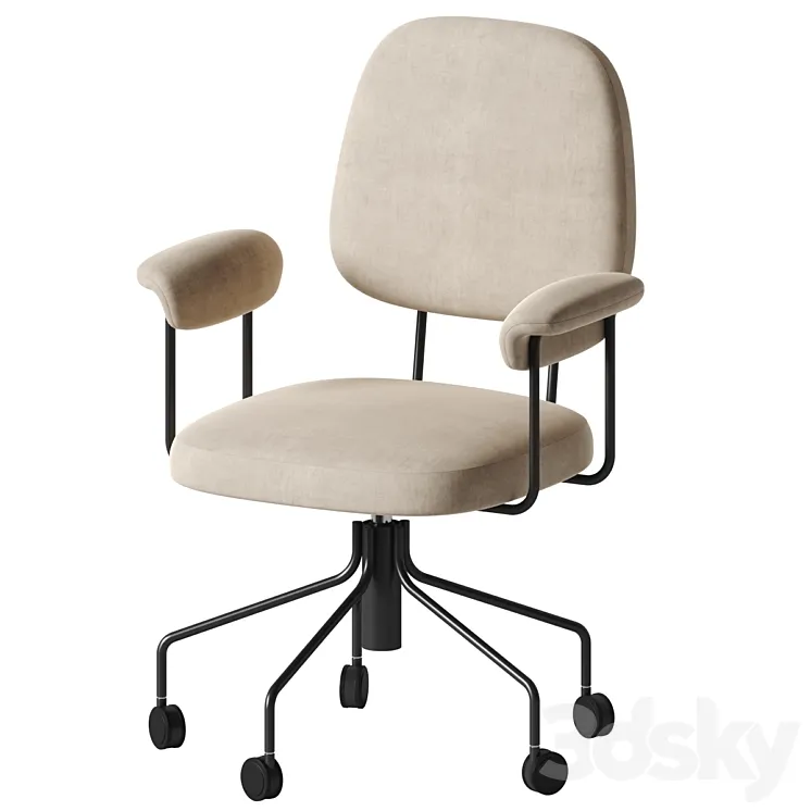 West Elm - Cash Office Chair 3D Model Free