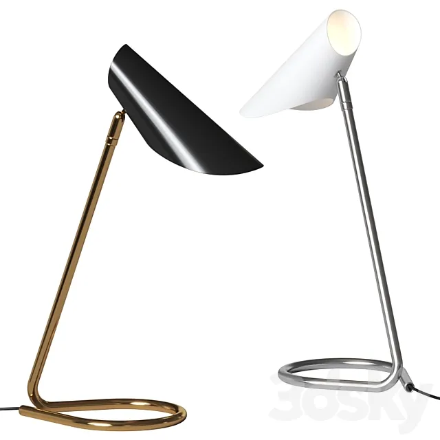 West Elm - Curl Desk Lamp 3DModel