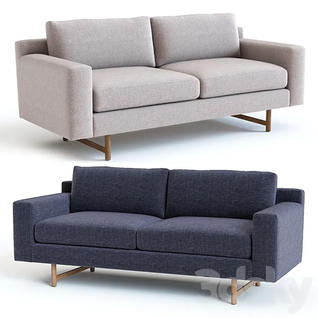 West Elm Eddy Sofa 3D Model