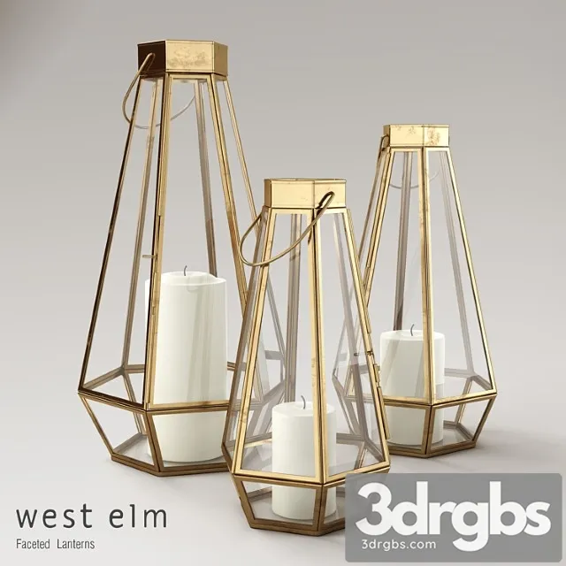 West Elm Faceted Lanterns 1 Free Download
