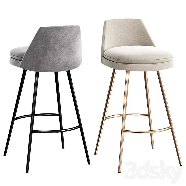 WEST ELM Finley Counter Stool 3D Model