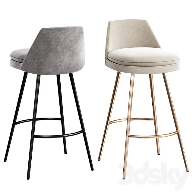 WEST ELM Finley Counter Stool 3DModel