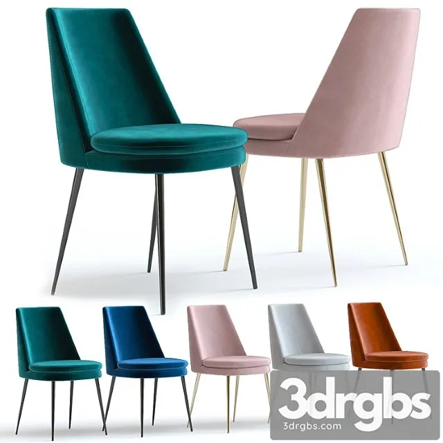 West Elm Finley Dining Chair 3D Model Free